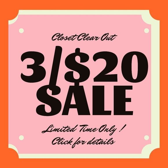 3/$20 SALE! Bundle and save! - Picture 1 of 1